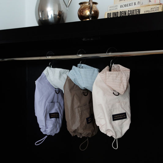 【予約】Striped Hooded Windbreaker (3color)