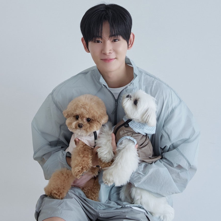 【予約】Striped Hooded Windbreaker (3color)