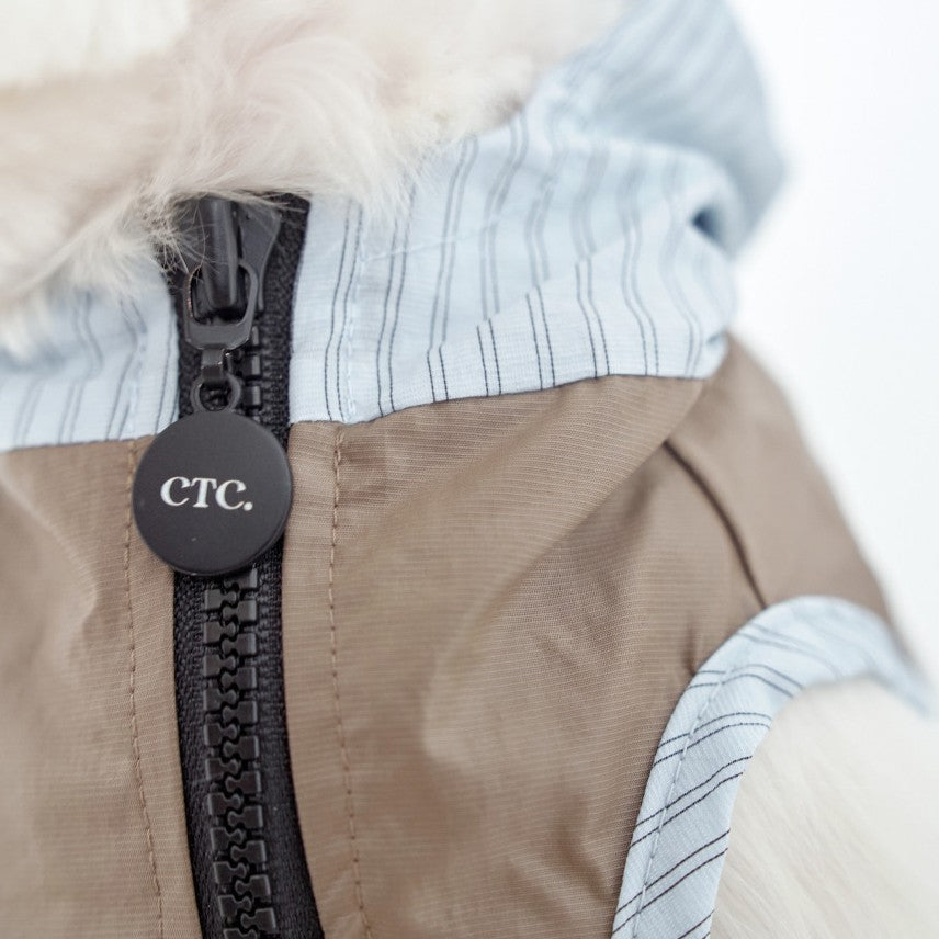 【予約】Striped Hooded Windbreaker (3color)