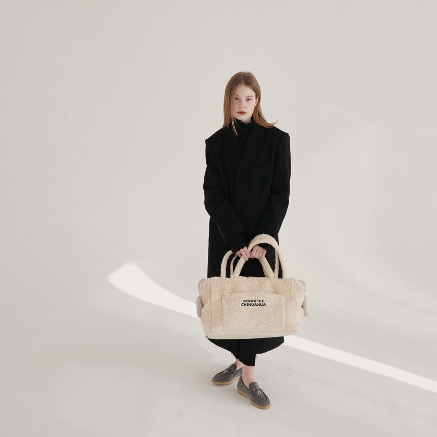 【予約】Teddy Shearing Boucle Bag（クリーム）