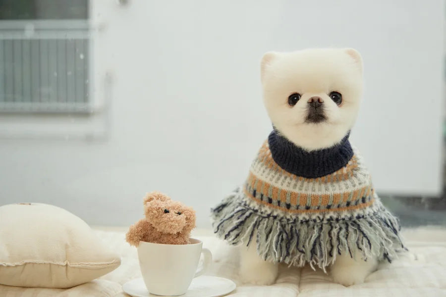 【予約】ノルディック ニット ポンチョ