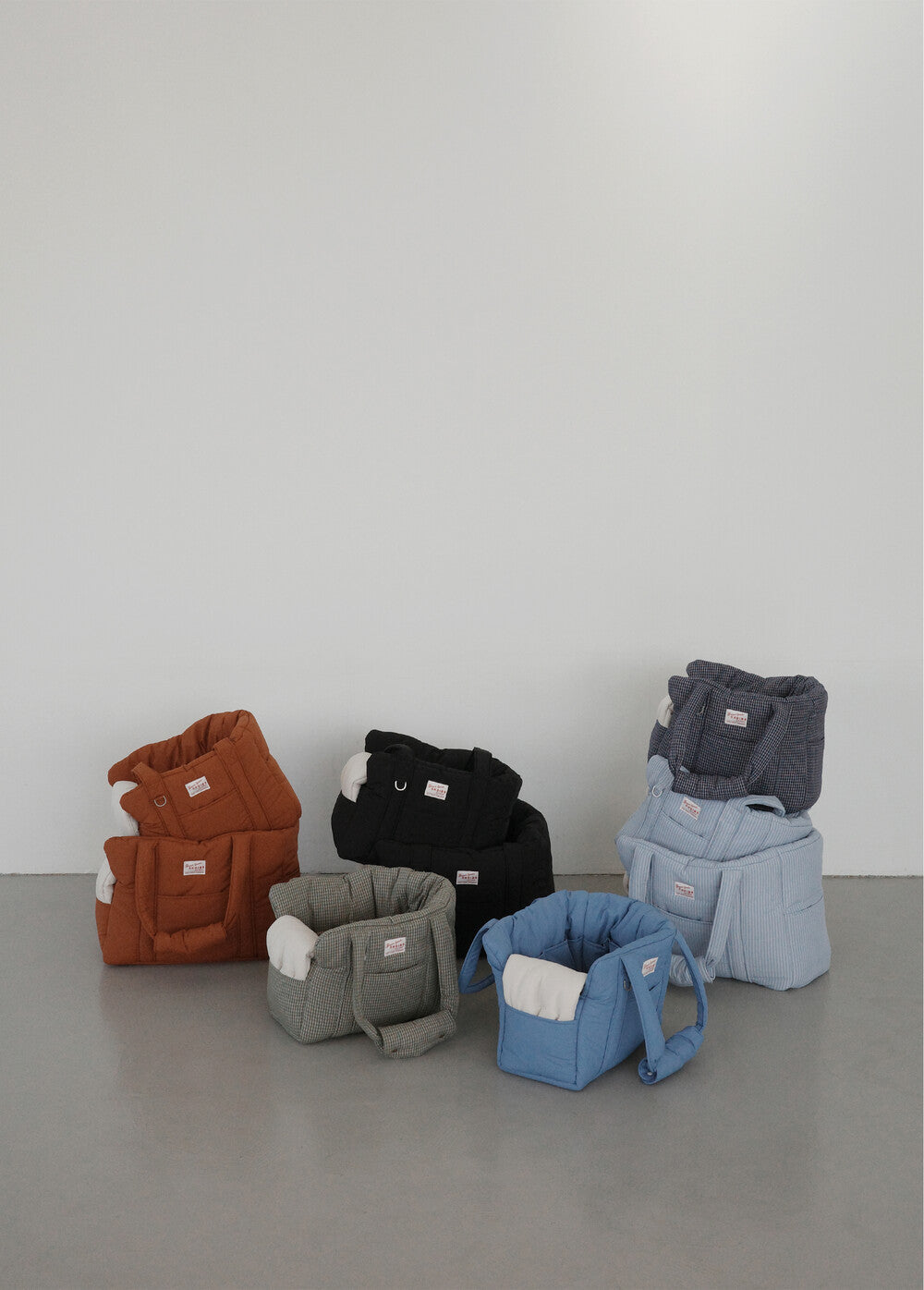 OHDIBS デイキャリーバッグ ブルーストライプ｜軽量・犬用キャリー