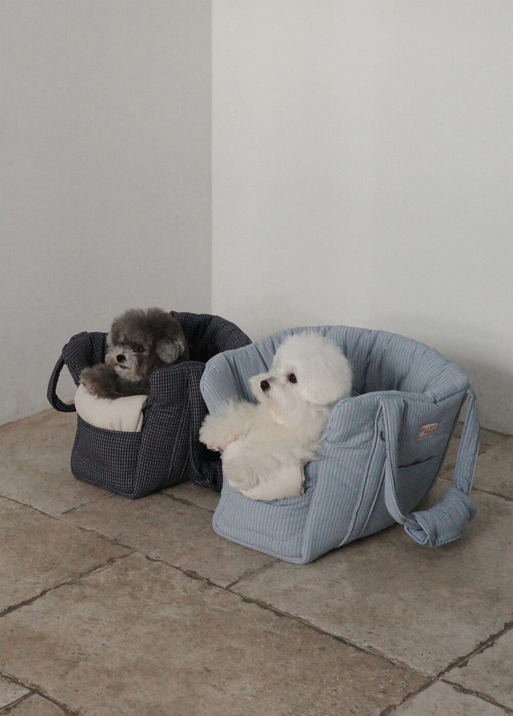 OHDIBS デイキャリーバッグ ブルーストライプ｜軽量・犬用キャリー
