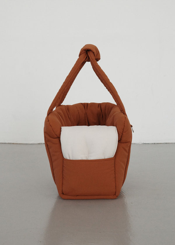 【予約】 DAY CARRY BAG (brick orange)｜犬用キャリーバッグ