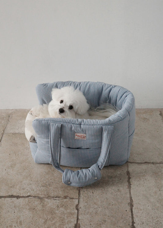 【予約】DAY CARRY BAG (blue stripes)