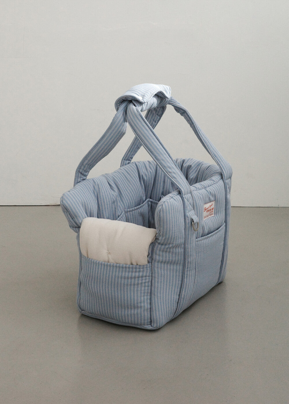 OHDIBS デイキャリーバッグ ブルーストライプ｜軽量・犬用キャリー