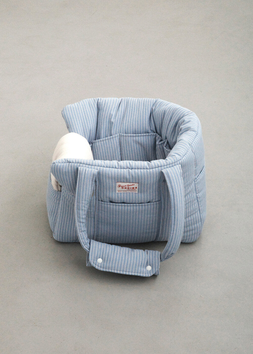 OHDIBS デイキャリーバッグ ブルーストライプ｜軽量・犬用キャリー