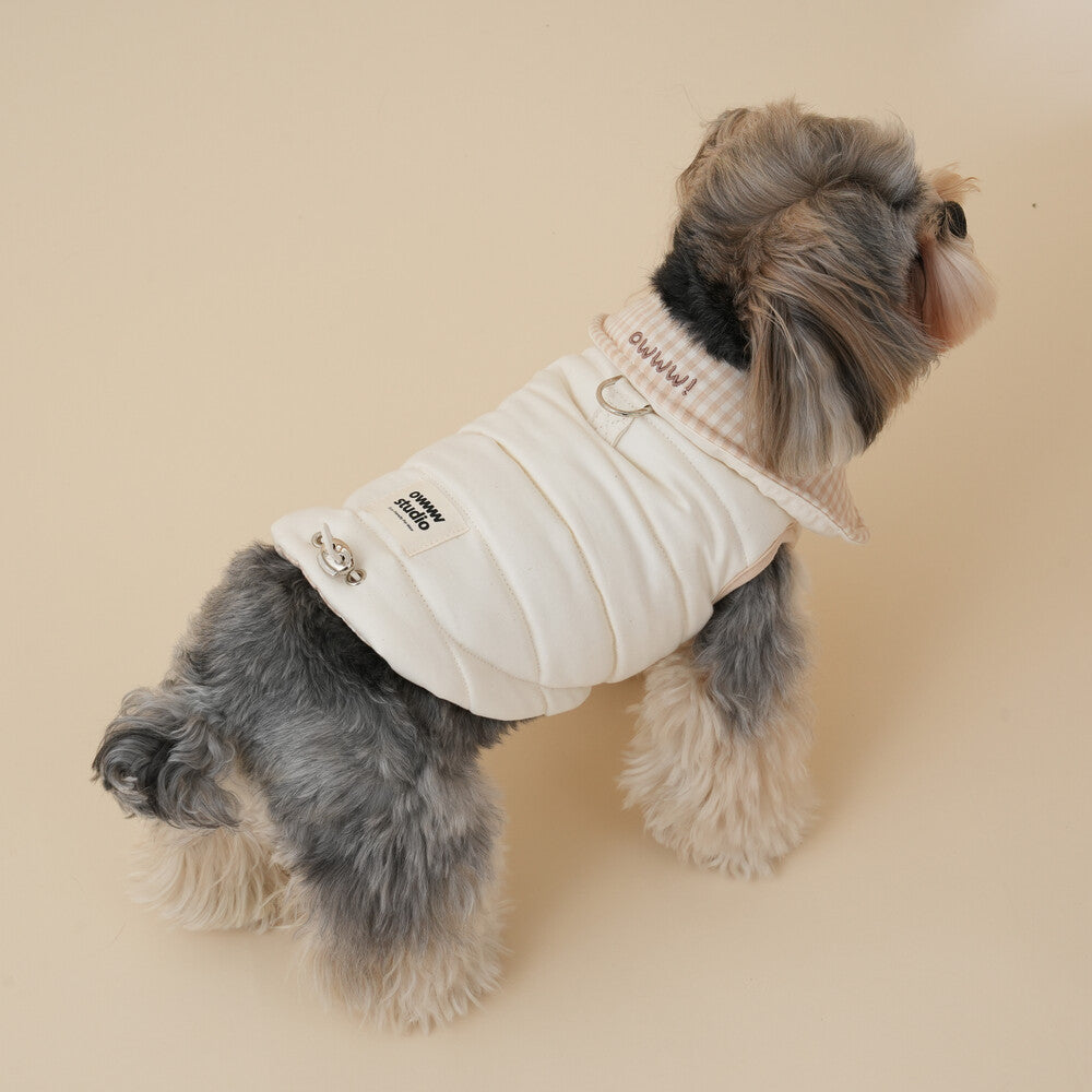 【予約】Organic Milk Padded Vest（ネーム刺繍可）