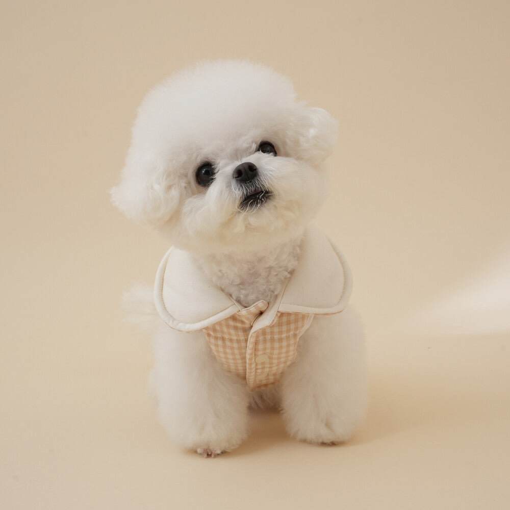 【予約】Organic Milk Padded Vest（ネーム刺繍可）