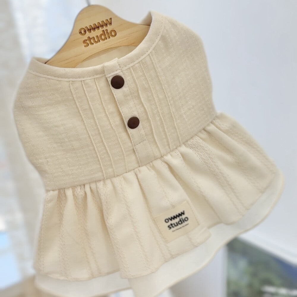 【予約】Organic Pintuck Dress