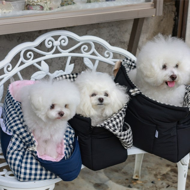 roroplan 10th cozy check needbag｜犬用キャリーバッグ・スリング