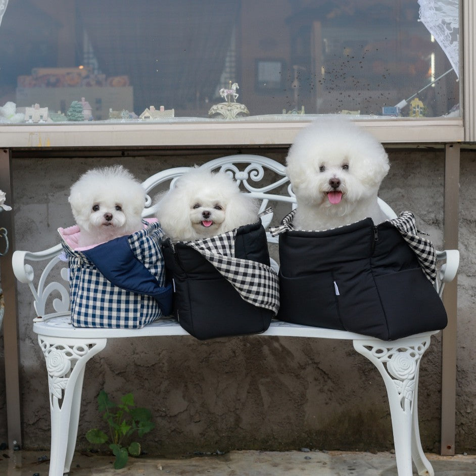 roroplan 10th cozy check needbag｜犬用キャリーバッグ・スリング