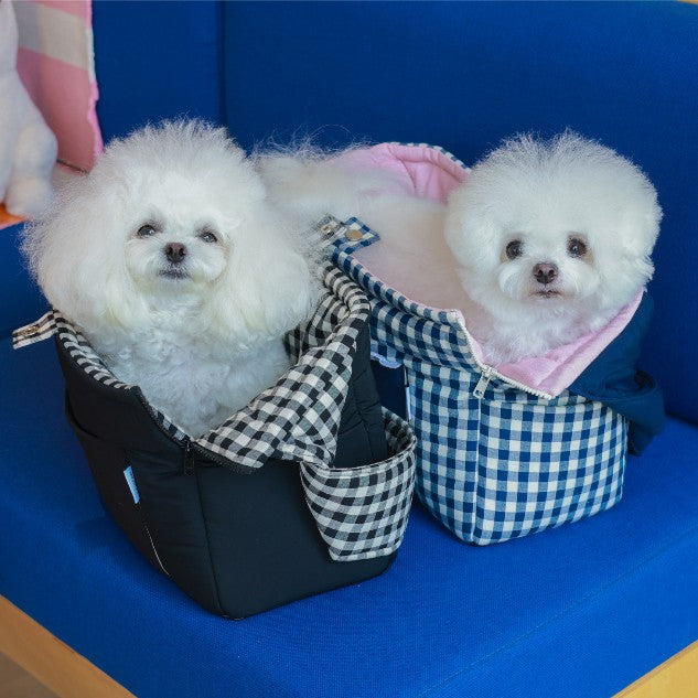 roroplan 10th cozy check needbag｜犬用キャリーバッグ・スリング
