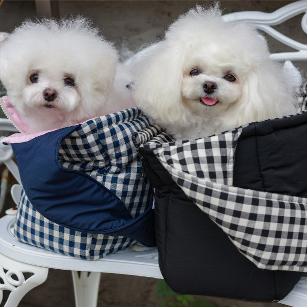 roroplan 10th cozy check needbag｜犬用キャリーバッグ・スリング