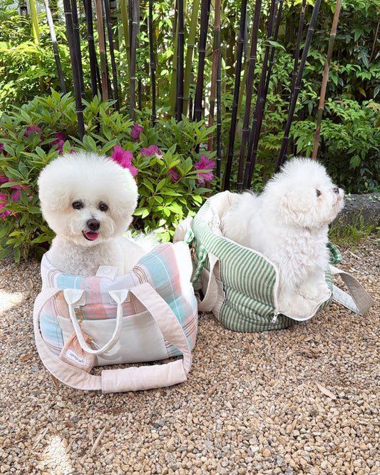 【受注生産】12th linen rorobag｜犬用キャリーバッグ