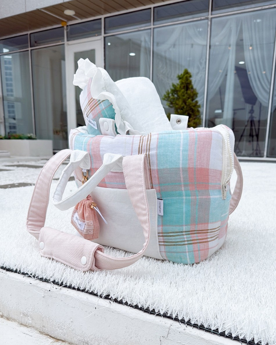 【受注生産】12th linen rorobag｜犬用キャリーバッグ