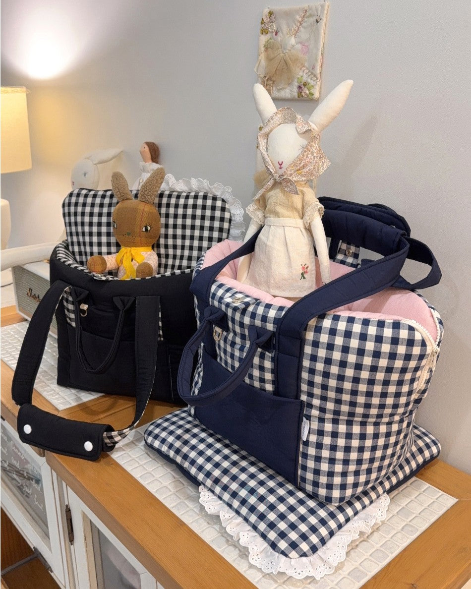 roroplan 13th cozy check rorobag｜犬用キャリーバッグ｜PAW SELECT