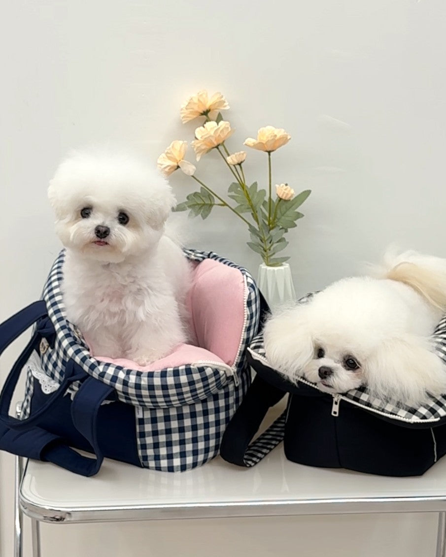 roroplan 13th cozy check rorobag｜犬用キャリーバッグ｜PAW SELECT