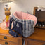 【受注生産】13th cozy check rorobag｜犬用キャリーバッグ