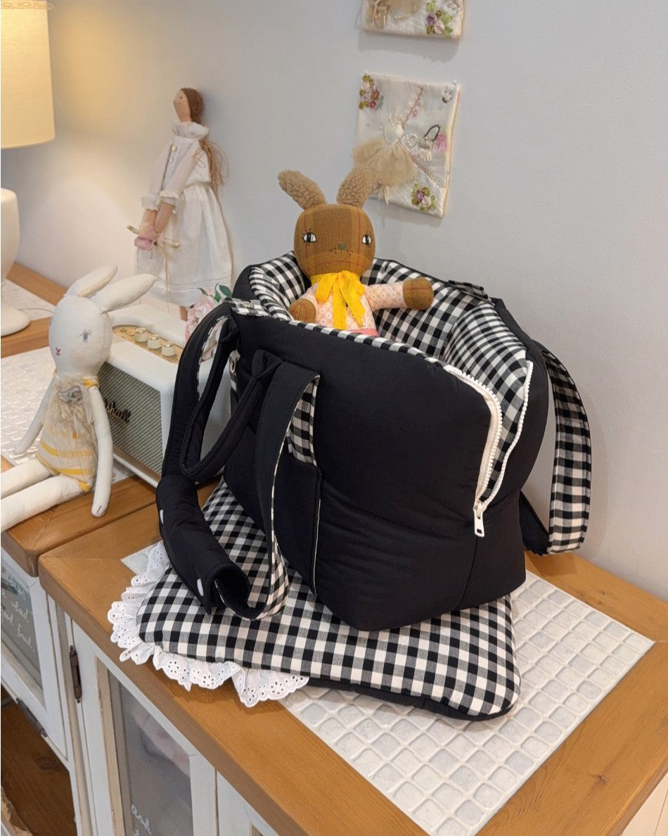 roroplan 13th cozy check rorobag｜犬用キャリーバッグ｜PAW SELECT