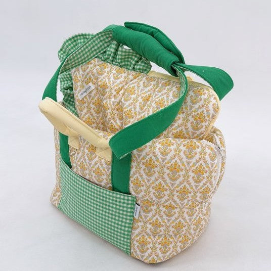 【受注生産】16th sky weave & yellow breeze rorobag｜犬用キャリーバッグ