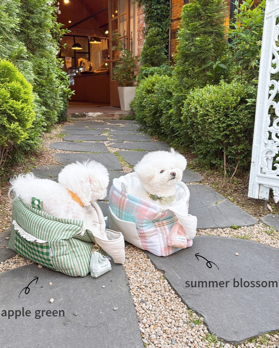 【受注生産】9th linen needbag｜犬用キャリーバッグ・スリングバッグ