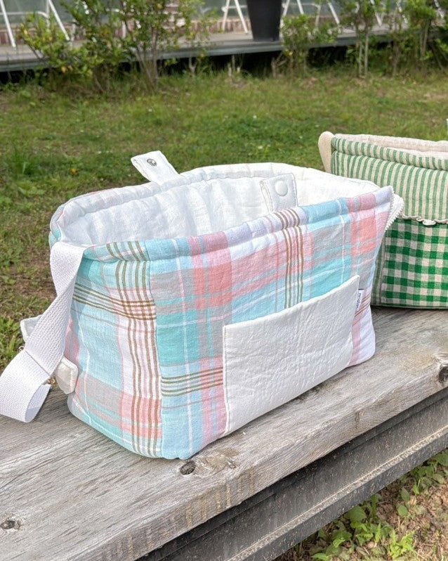 【受注生産】9th linen needbag｜犬用キャリーバッグ・スリングバッグ