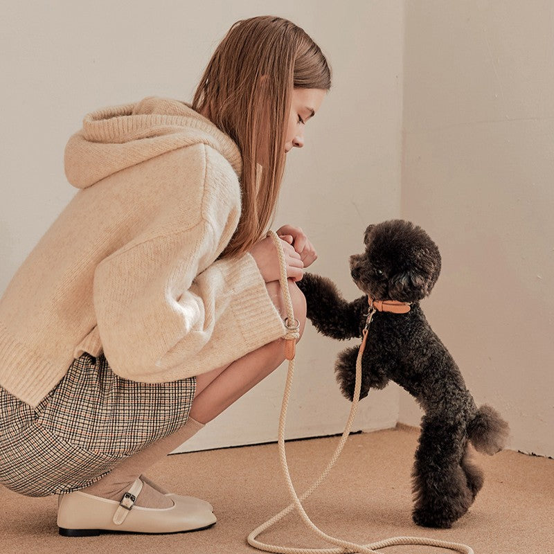 【予約】Rope leash classic - 1.8m（ベージュ）