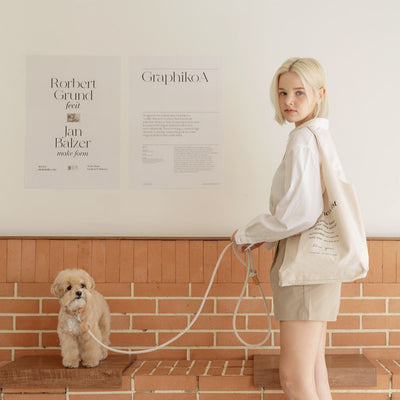 【予約】Rope leash classic - 1.8m（オートミール）