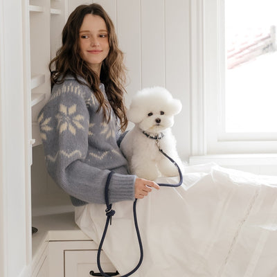 【予約】Rope collar（ネイビー）