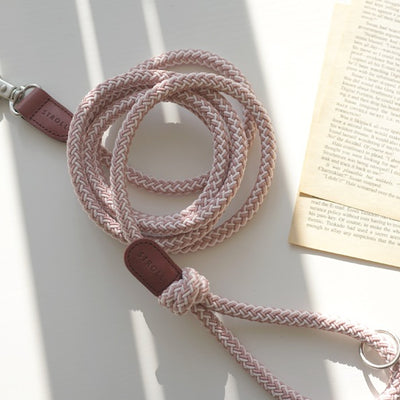 【予約】Rope leash classic - 1.8m（ヴィンテージローズ）