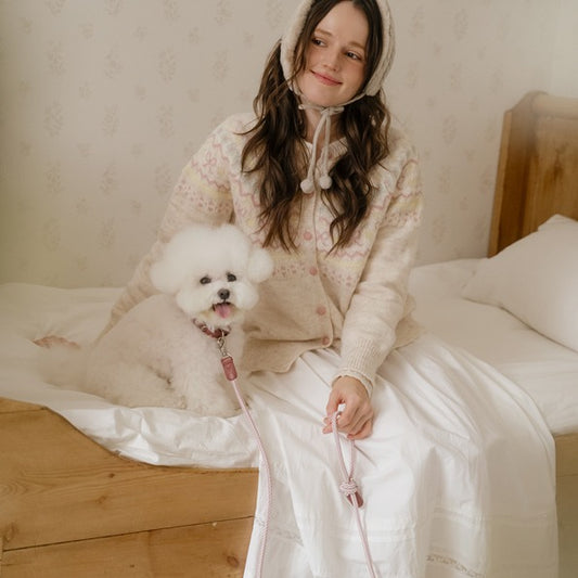 【予約】Slim leash（ヴィンテージローズ） - 1.8m