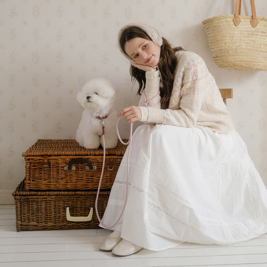 【予約】Slim leash（ヴィンテージローズ） - 1.8m