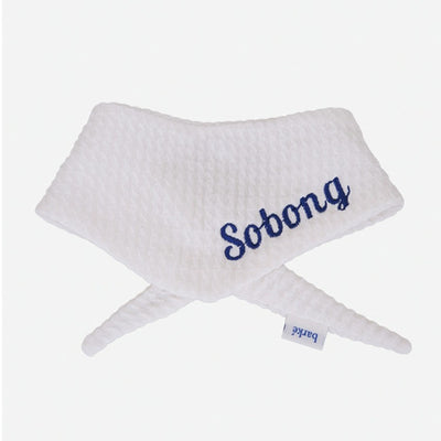 【予約】Checkpop Naming Scarf（ネーム刺繍可）