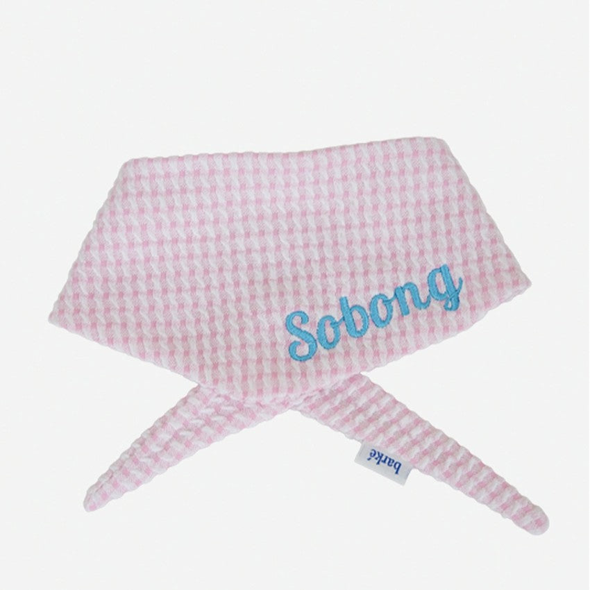 【予約】Checkpop Naming Scarf（ネーム刺繍可）