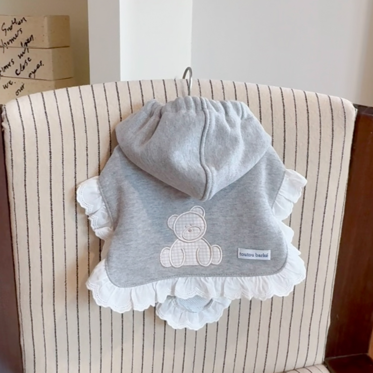 【予約】ディアベアフード付きポンチョ