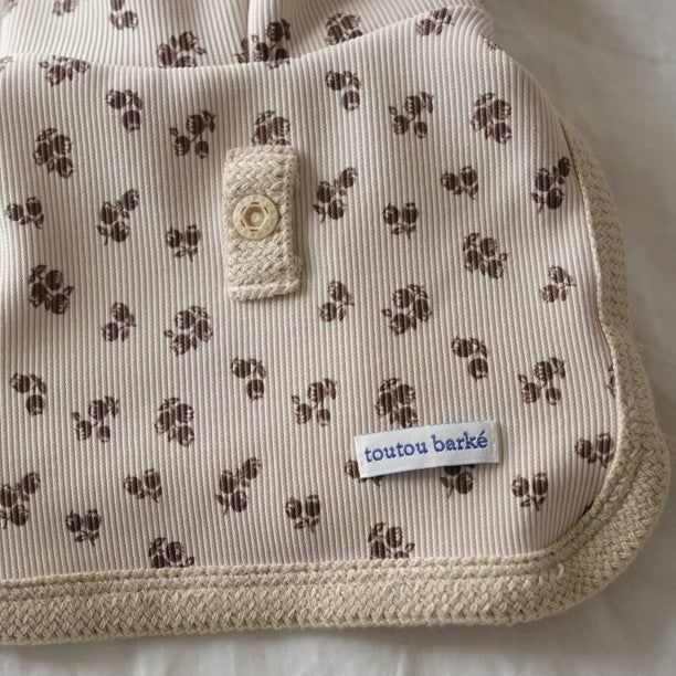 【予約】Floral Hooded Crop Poncho