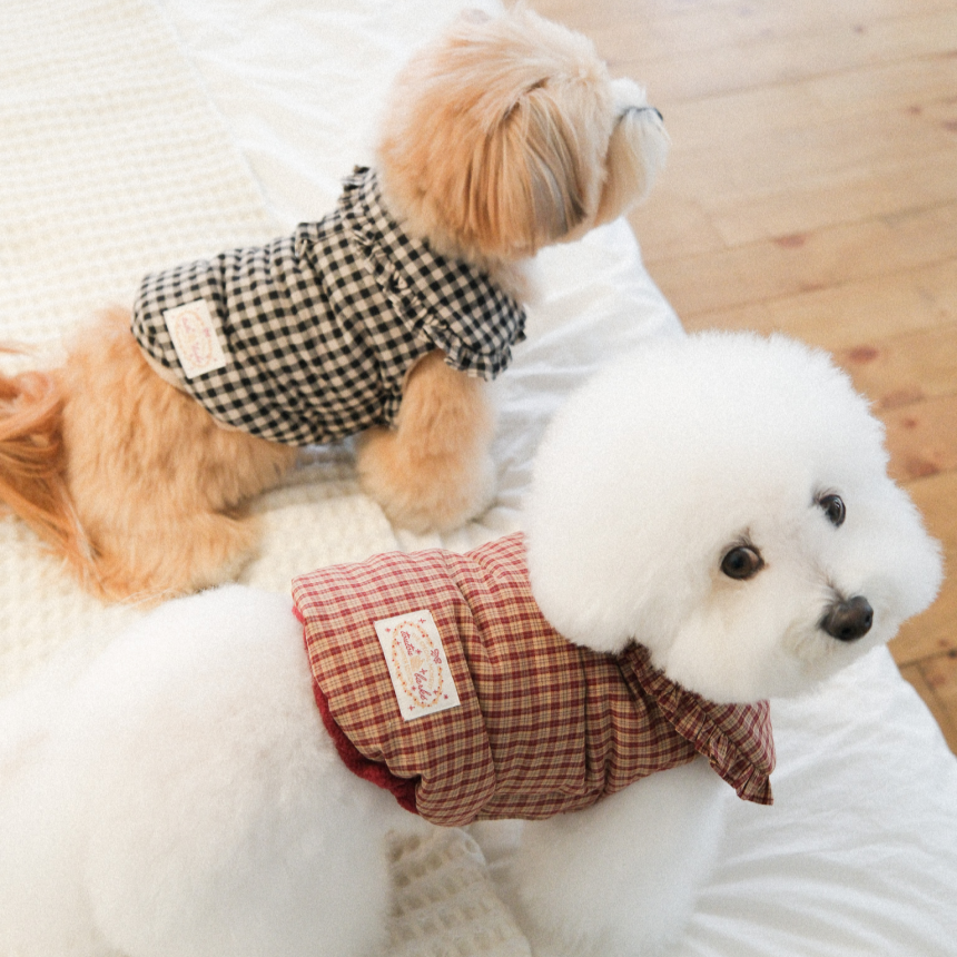 【予約】Check Frill Padding