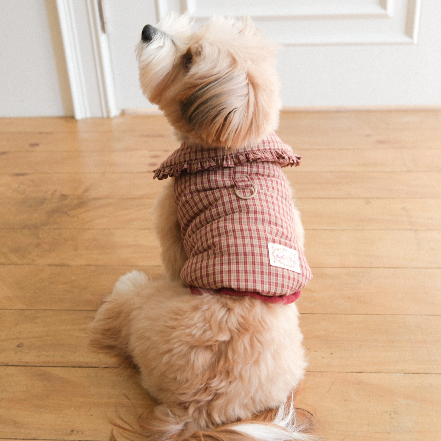 【予約】Check Frill Padding