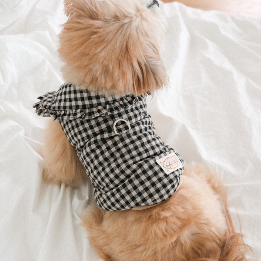 【予約】Check Frill Padding