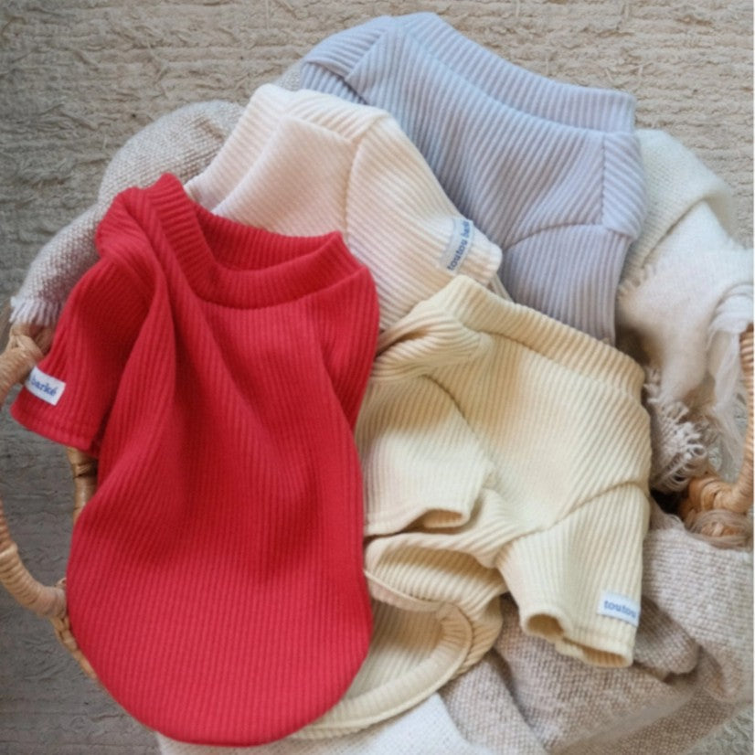 【予約】Ribbed Color Top