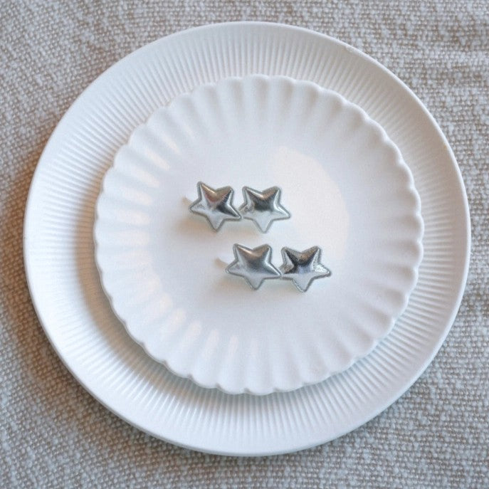 【即納】［ハンドメイド］シルバーエトワールピン（2個セット）