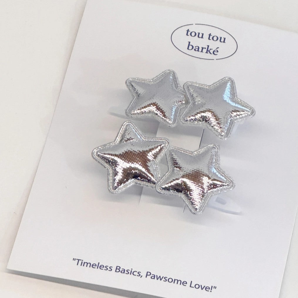 【即納】［ハンドメイド］シルバーエトワールピン（2個セット）