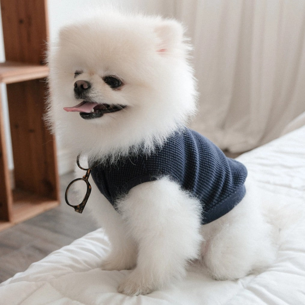 【予約】Waffle Henley Neck