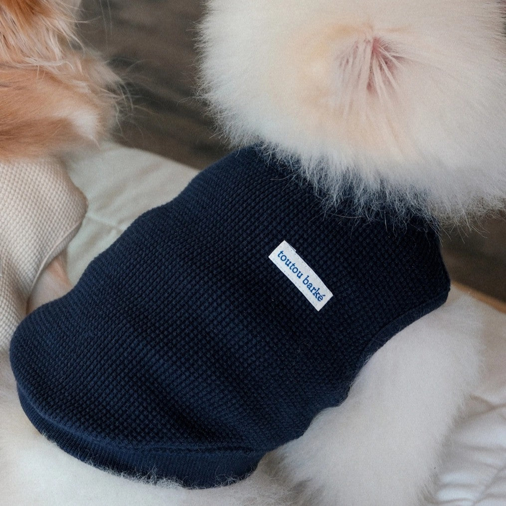 【予約】Waffle Henley Neck