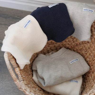 【予約】Waffle Henley Neck