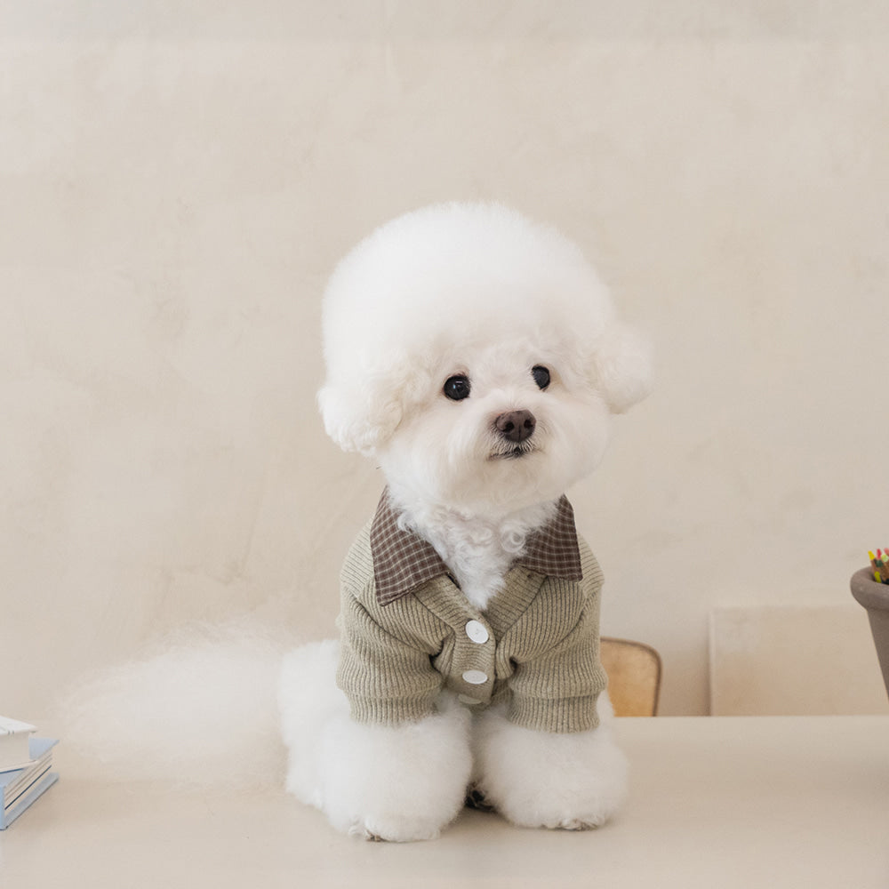 【予約】チェックカラーカーディガン