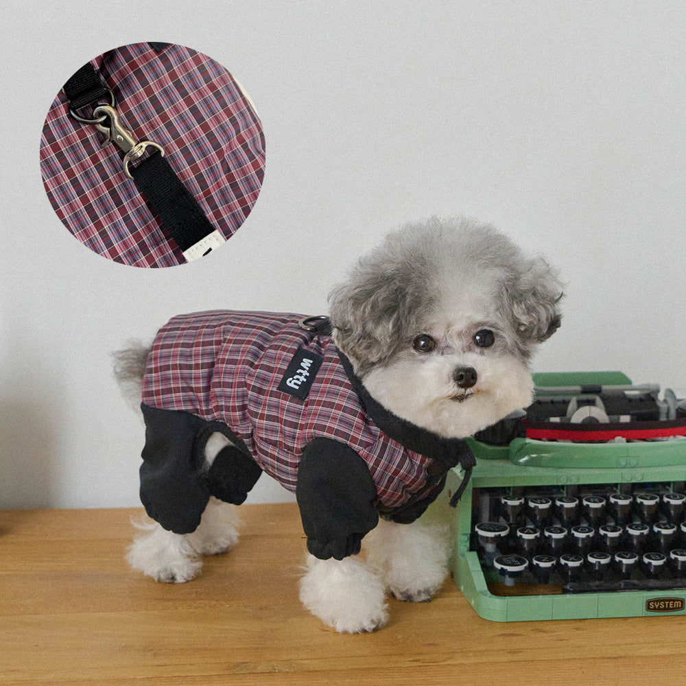 【予約】チェックフーディーオールインワンパディングハーネス