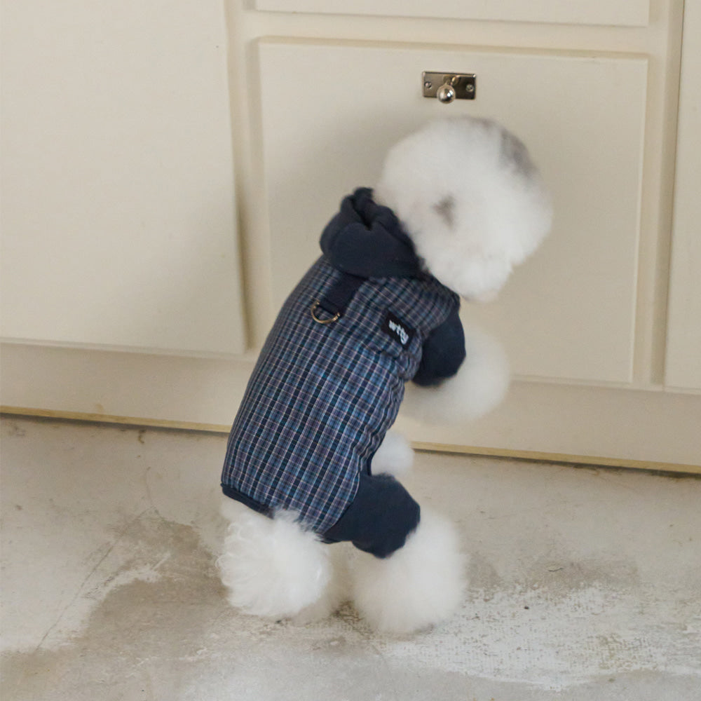 【予約】チェックフーディーオールインワンパディングハーネス