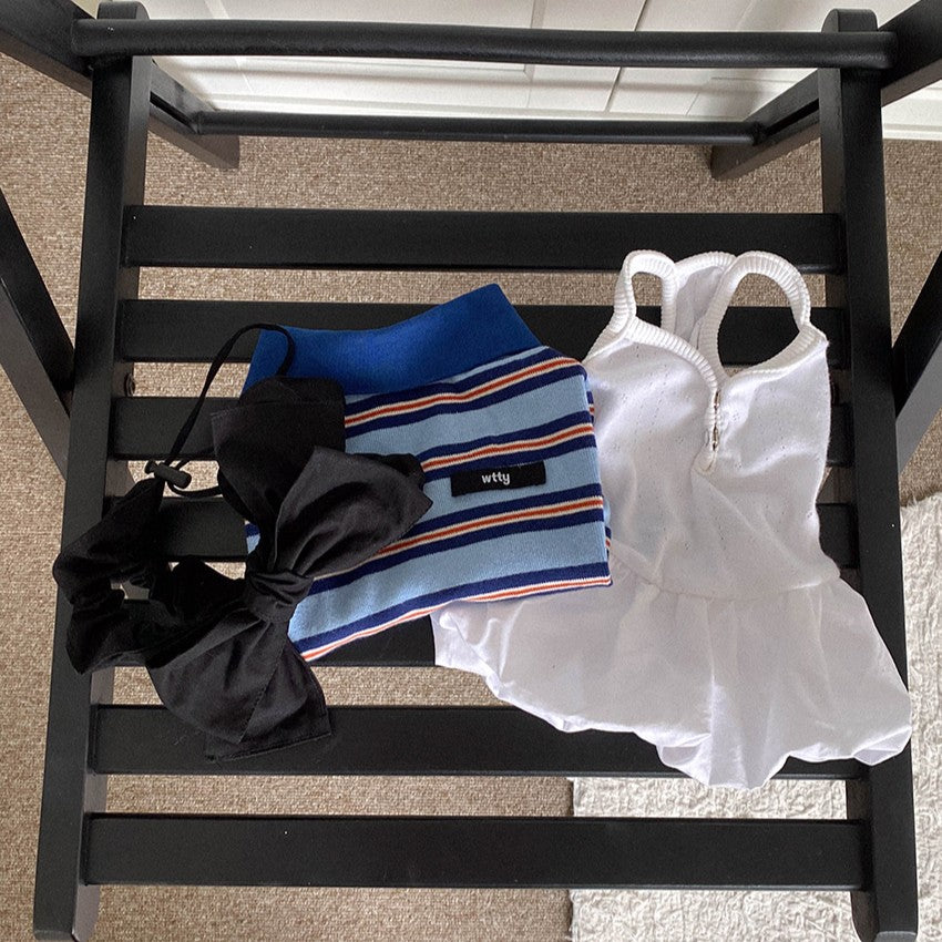 【予約】マルチストライプストリングポロTシャツ